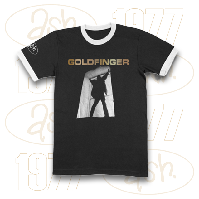 Goldfinger Ringer T-Shirt (Black and White)