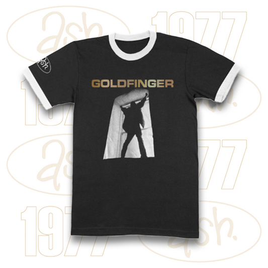 Goldfinger Ringer T-Shirt (Black and White)