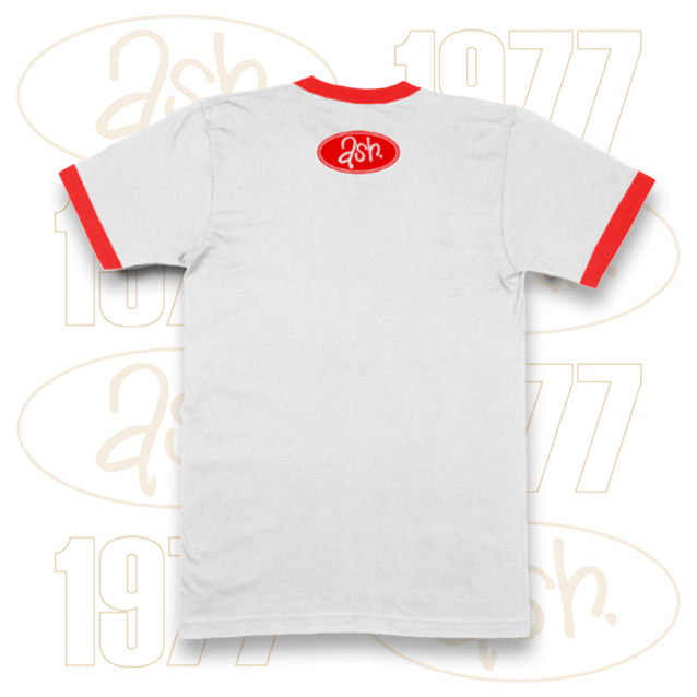 Classic 1977 Ringer T-Shirt (White and Red)